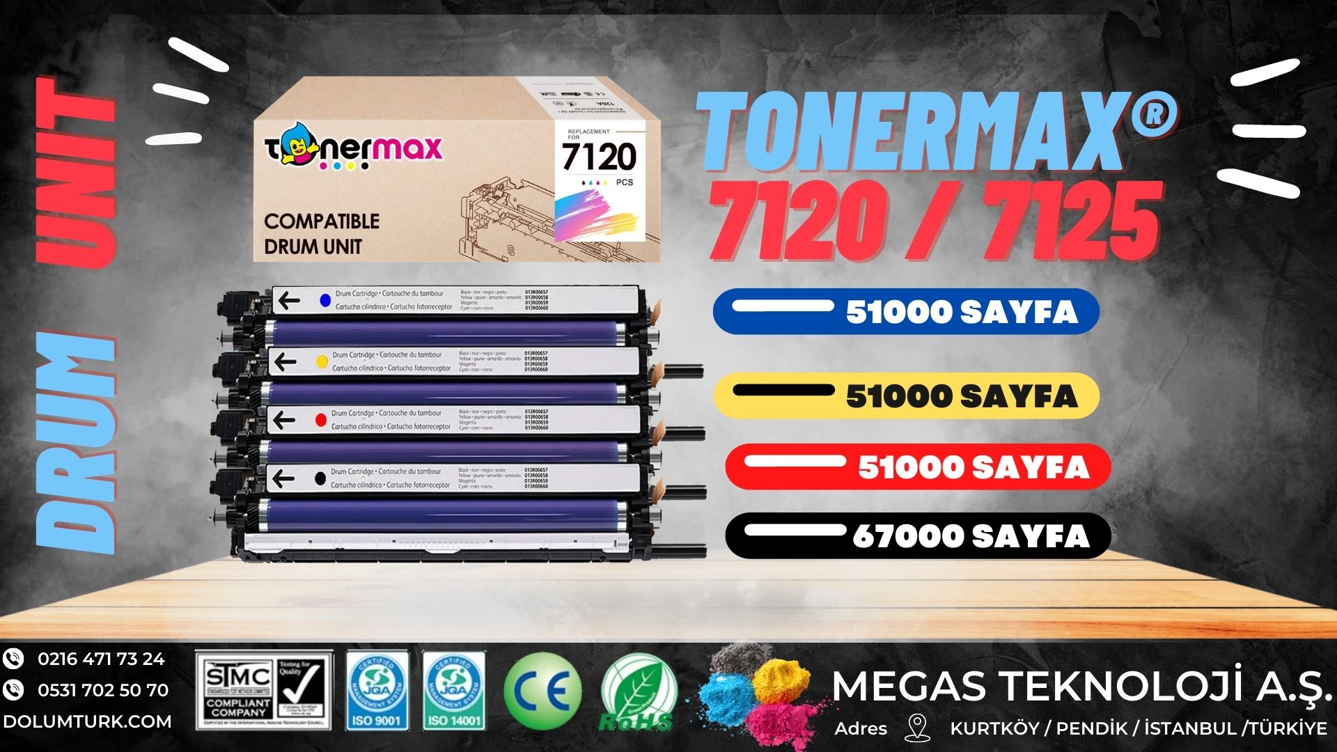 TonerMAX® 7120 Muadil Toner 