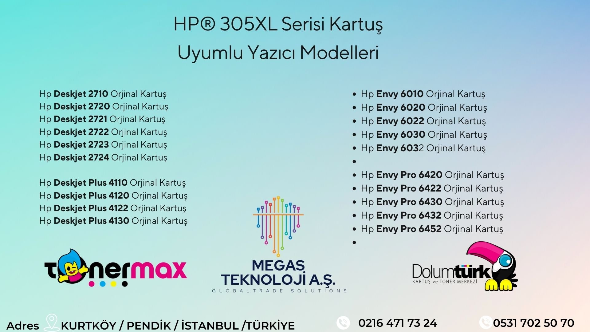 HP 305XL AVANTAJ PAKET ORJİNAL KARTUŞ